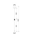 MOANA * COLGANTE 1L LED 7W - NEGRO ARENA